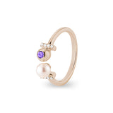 Ladies Rondure Opulence Cremation Ashes Ring - Cherished Urns