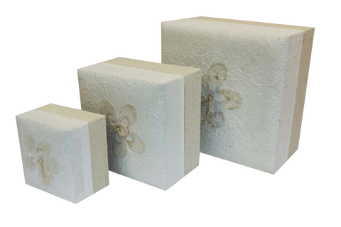Embrace Earthurns Biodegradable Urn- White Hemp - Medium - Cherished Urns