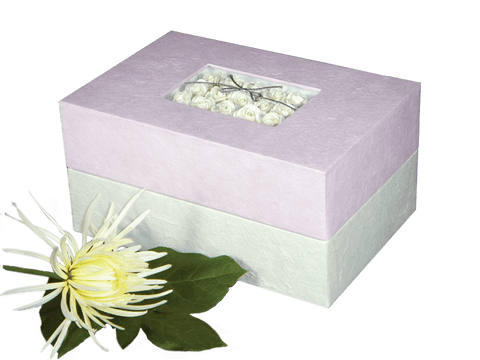 Memory Box Biodegradable Urn- Pink Floral Bouquet - Insert - Cherished Urns