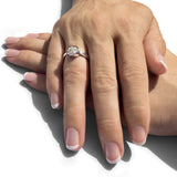 Ladies Oval Memorial Ashes Ring - Cherished Urns