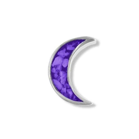 Large Moon Cremation Ashes Element for Glass Locket - Cherished Urns