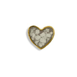 Large Heart Cremation Ashes Element for Glass Locket - Cherished Urns