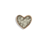 Large Heart Cremation Ashes Element for Glass Locket - Cherished Urns