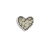 Large Heart Cremation Ashes Element for Glass Locket - Cherished Urns