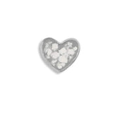Large Heart Cremation Ashes Element for Glass Locket - Cherished Urns