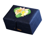 Earthurn Chest Biodegradable Urn- Navy Blue - Mini - Cherished Urns