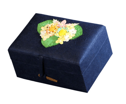 Earthurn Chest Biodegradable Urn- Navy Blue - Mini - Cherished Urns