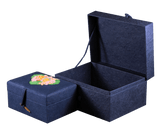 Earthurn Chest Biodegradable Urn- Navy Blue - Mini - Cherished Urns