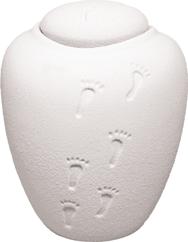 Oceane Quartz White Water-soluble Urn-Mini - Cherished Urns