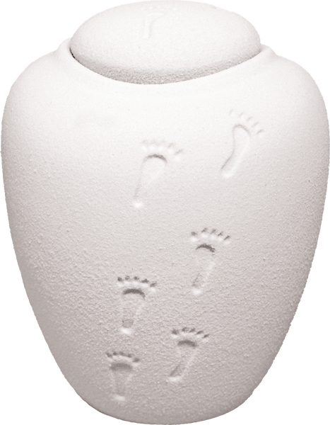 Oceane Quartz White Water-soluble Urn-Mini - Cherished Urns