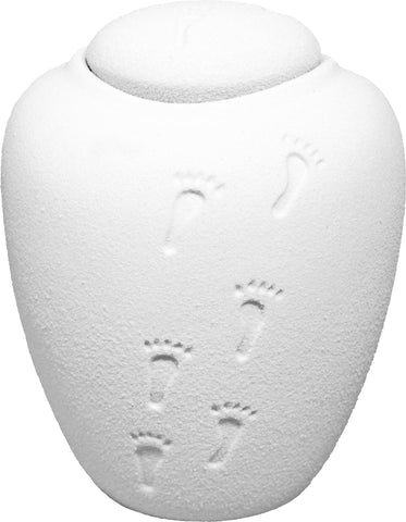 Oceane Quartz White Water-soluble Urn - Cherished Urns