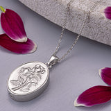 Self-fill Blossoming Rose Cremation Ashes Pendant - Cherished Urns