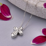 Self-fill Infinite Cross Cremation Ashes Pendant - Cherished Urns