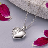 Self-fill Heart Swirl Cremation Ashes Pendant - Cherished Urns