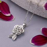 Self-fill Rose Cremation Ashes Pendant - Cherished Urns