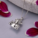 Self-fill Teddy Bear Cremation Ashes Pendant - Cherished Urns