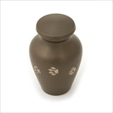 Brass Classic Keepsake Urn for Pet with Slate finish in Presentation Box - Cherished Urns