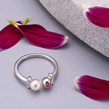 Ladies Rondure Opulence Cremation Ashes Ring - Cherished Urns