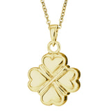 Self-fill Traditional Clover Cremation Ashes Pendant - Cherished Urns