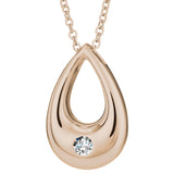 Self-fill Droplet Cremation Ashes Pendant with Crystals - Cherished Urns