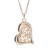 Self Fill Intricate Heart Cremation Ashes Pendant - Cherished Urns