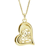 Self Fill Intricate Heart Cremation Ashes Pendant - Cherished Urns