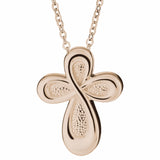 Self-fill Infinite Cross Cremation Ashes Pendant - Cherished Urns