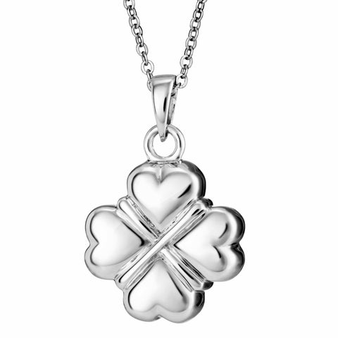 Self-fill Traditional Clover Cremation Ashes Pendant - Cherished Urns