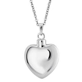 Self-fill Elegant Heart Cremation Ashes Pendant - Cherished Urns