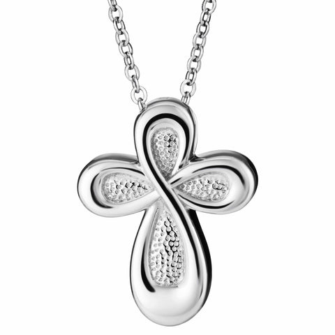 Self-fill Infinite Cross Cremation Ashes Pendant - Cherished Urns