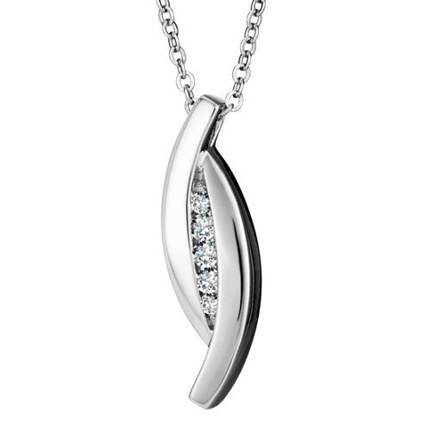 Self-fill Encompass Cremation Ashes Pendant with Crystals - Cherished Urns