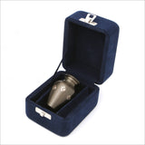 Brass Classic Keepsake Urn for Pet with Slate finish in Presentation Box - Cherished Urns