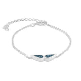 Ladies Angel Wings Memorial Ashes Bracelet - Cherished Urns