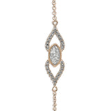 Ladies Respect Memorial Ashes Bracelet with Fine Crystals - Cherished Urns