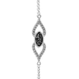 Ladies Respect Memorial Ashes Bracelet with Fine Crystals - Cherished Urns