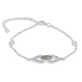 Ladies Respect Memorial Ashes Bracelet with Fine Crystals - Cherished Urns