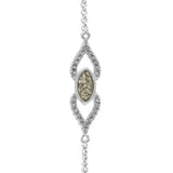 Ladies Respect Memorial Ashes Bracelet with Fine Crystals - Cherished Urns