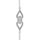 Ladies Respect Memorial Ashes Bracelet with Fine Crystals - Cherished Urns