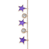 Ladies Galaxy Memorial Ashes Bracelet with Fine Crystals - Cherished Urns