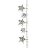 Ladies Galaxy Memorial Ashes Bracelet with Fine Crystals - Cherished Urns