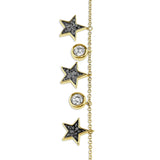 Ladies Galaxy Memorial Ashes Bracelet with Fine Crystals - Cherished Urns