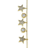 Ladies Galaxy Memorial Ashes Bracelet with Fine Crystals - Cherished Urns