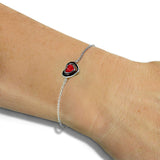 Ladies Valentine Memorial Ashes Bracelet - Cherished Urns