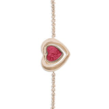 Ladies Valentine Memorial Ashes Bracelet - Cherished Urns