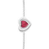 Ladies Valentine Memorial Ashes Bracelet - Cherished Urns