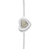Ladies Valentine Memorial Ashes Bracelet - Cherished Urns