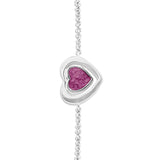 Ladies Valentine Memorial Ashes Bracelet - Cherished Urns