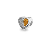 Beloved Memorial Ashes Charm Bead with Fine Crystals - Cherished Urns