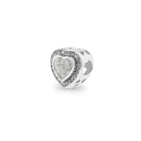 Comfort Memorial Ashes Charm Bead with Fine Crystals - Cherished Urns