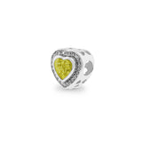 Comfort Memorial Ashes Charm Bead with Fine Crystals - Cherished Urns